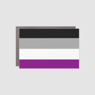 Asexual Pride Flag Car Magnet