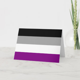 Asexual Pride Flag Card