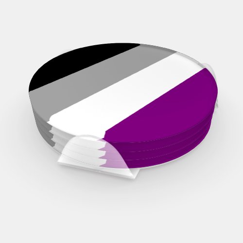 Asexual Pride Flag Coaster Set