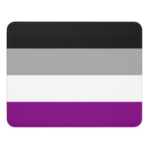 Asexual Pride Flag Door Sign