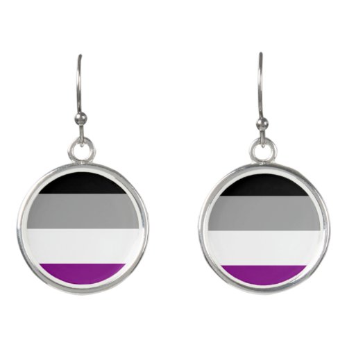 Asexual Pride Flag Earrings