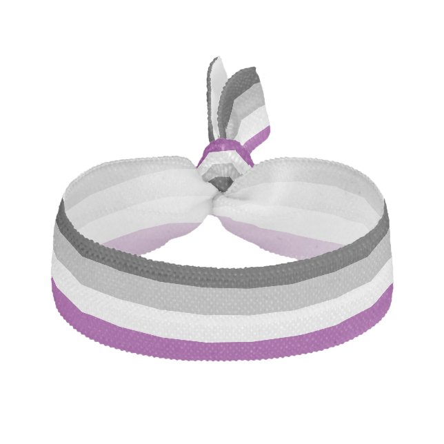 Asexual Pride Flag Elastic Hair Tie (Front)