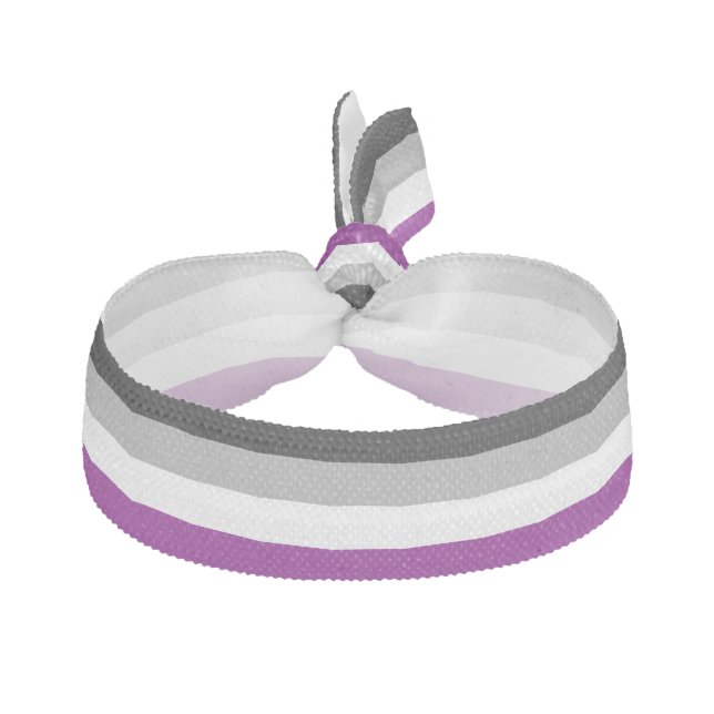 Asexual Pride Flag Elastic Hair Tie (Front)