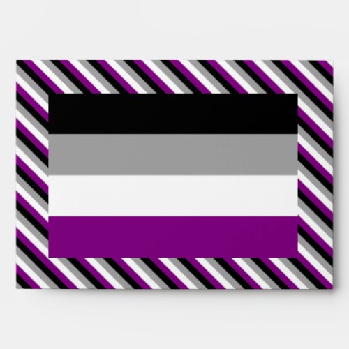 Asexual Pride Flag Envelope