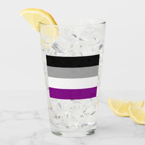 Asexual Pride Flag Glass