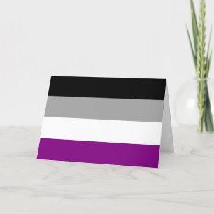 Asexual Pride Flag Holiday Card