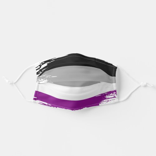 Asexual Pride Flag Horizontal Stripes Striped Cool Adult Cloth Face Mask