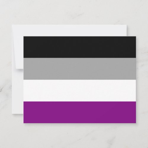Asexual Pride Flag Invitation