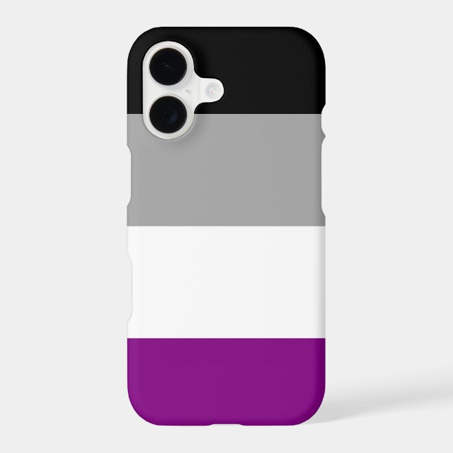 Asexual Pride Flag Iphone Case (Back)