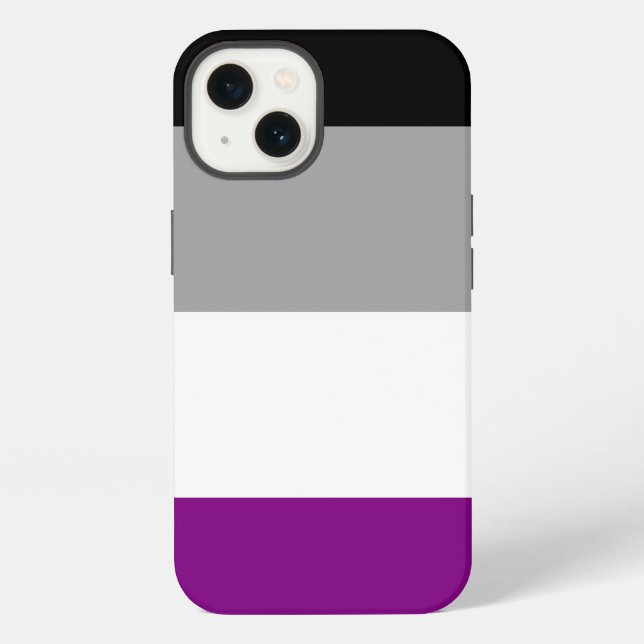 Asexual Pride Flag Iphone Case (Back)