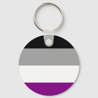 Asexual Pride Flag Keychain
