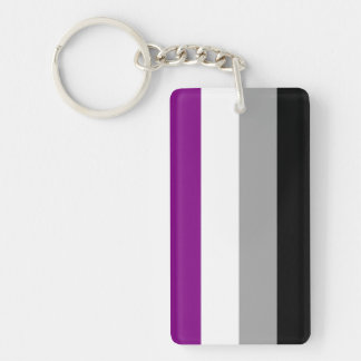Asexual Pride Flag Keychain