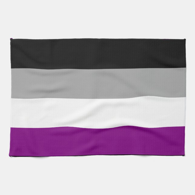 Asexual Pride Flag Kitchen Towel (Horizontal)