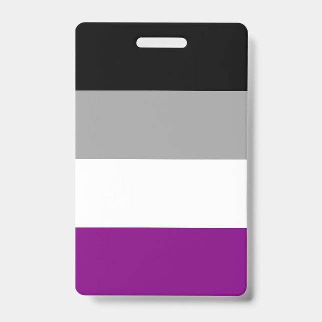 Asexual Pride Flag LGBTQ Badge (Front)
