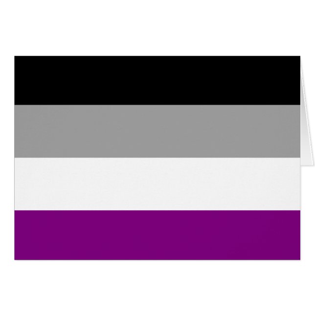Asexual Pride Flag LGBTQ Cards (Front Horizontal)