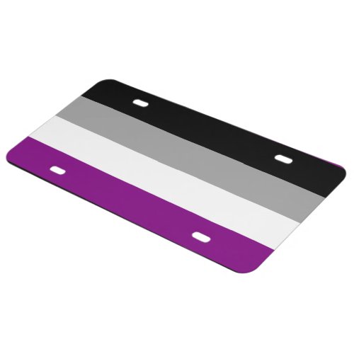 Asexual Pride Flag License Plate