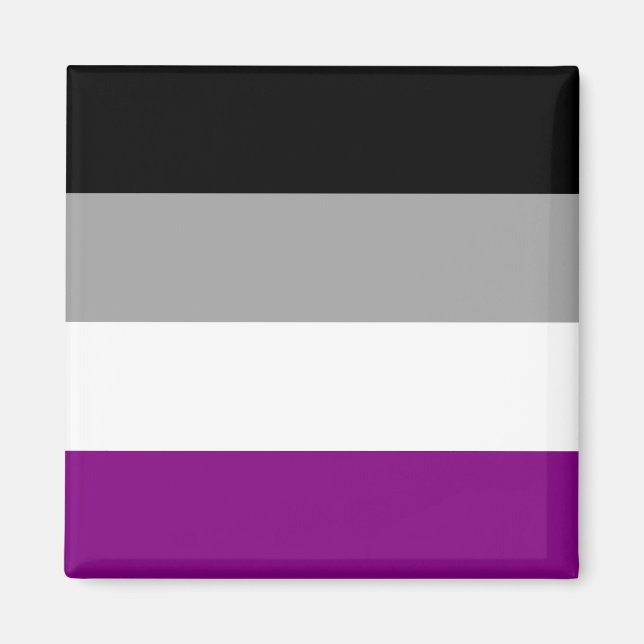 Asexual Pride Flag Magnet (Front)