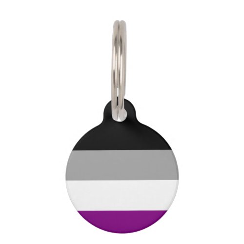 Asexual Pride Flag Pet ID Tag