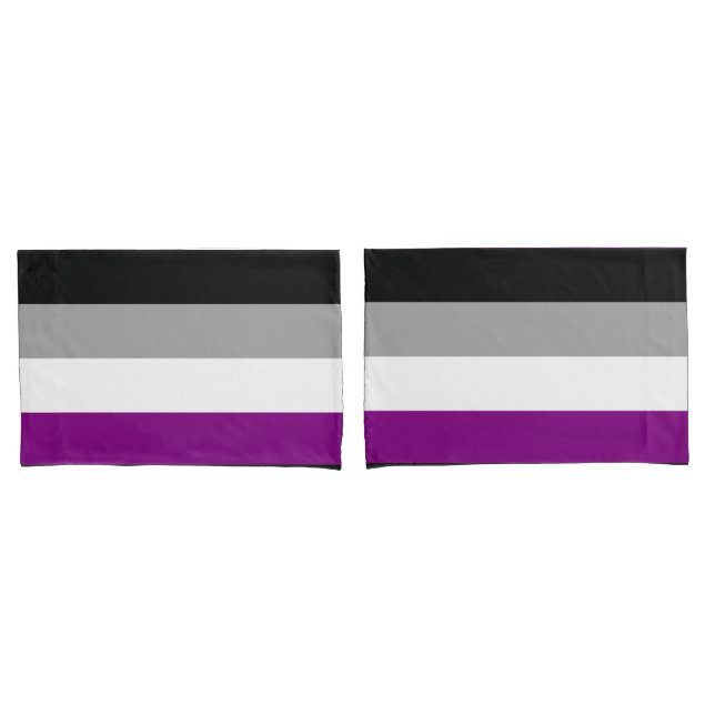 Asexual Pride Flag Pillow Case (Front-Set)