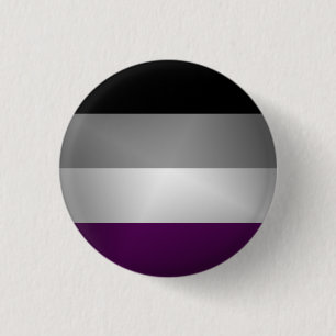 Asexual Pride Flag Pinback Button