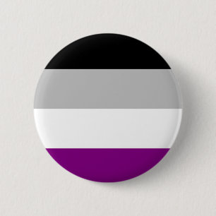 Asexual Pride Flag Pinback Button