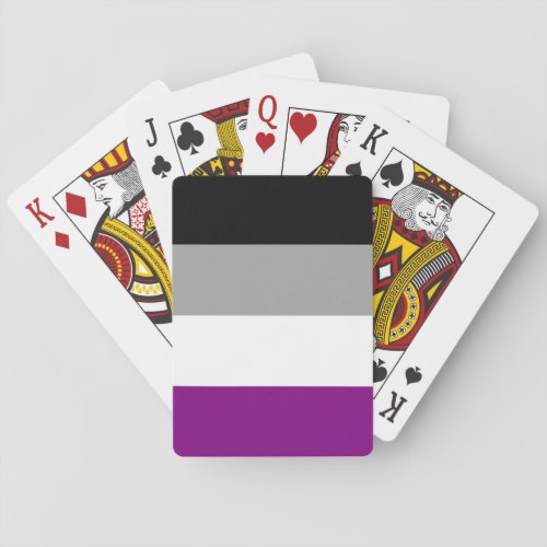 Asexual Pride Flag Playing Cards