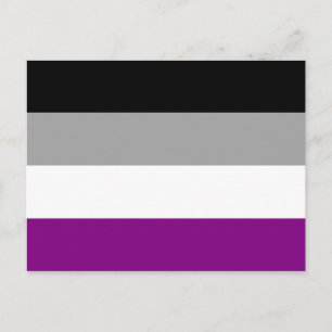 Asexual Pride Flag Postcard