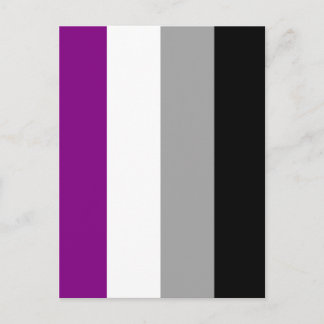 Asexual Pride Flag Postcard