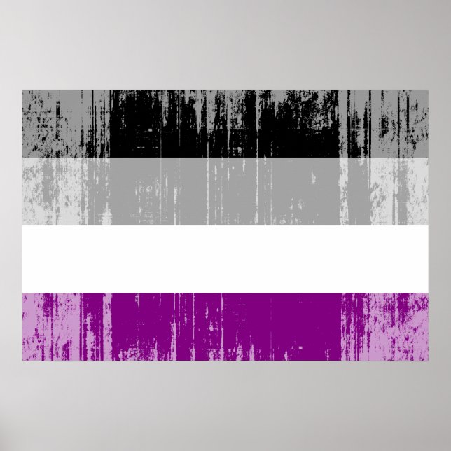 Asexual Pride Flag Poster (Front)