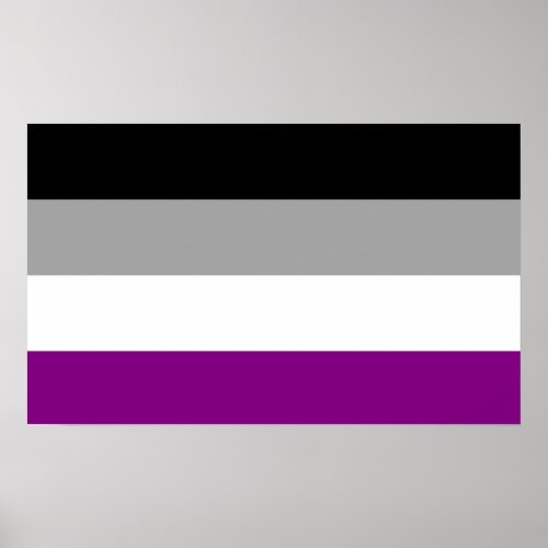 Asexual Pride Flag Poster