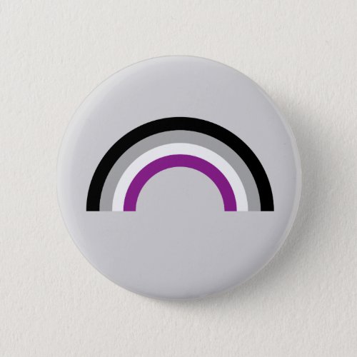 Asexual Pride Flag Rainbow Button