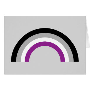 Asexual Pride Flag Rainbow Card
