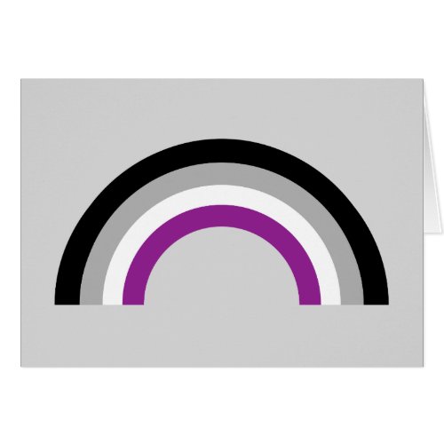 Asexual Pride Flag Rainbow Card