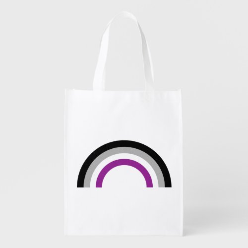 Asexual Pride Flag Rainbow Grocery Bag