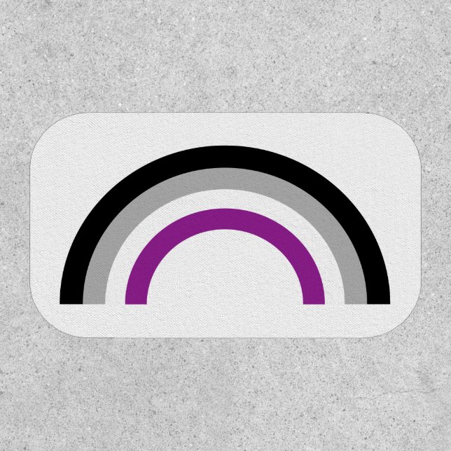 Asexual Pride Flag Rainbow Patch (Front)