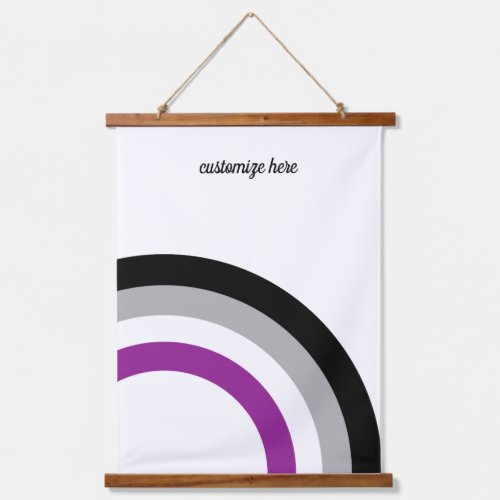 Asexual Pride Flag Rainbow Personalized Hanging Tapestry