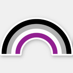 Asexual Pride Flag Rainbow Sticker