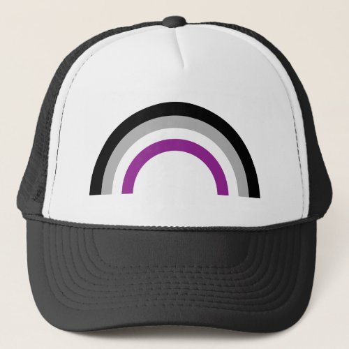 Asexual Pride Flag Rainbow Trucker Hat