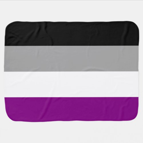 Asexual Pride Flag Receiving Blanket
