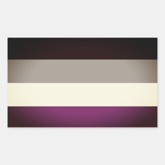 Asexual Pride Flag Rectangular Sticker