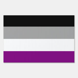 Asexual Pride Flag Sign