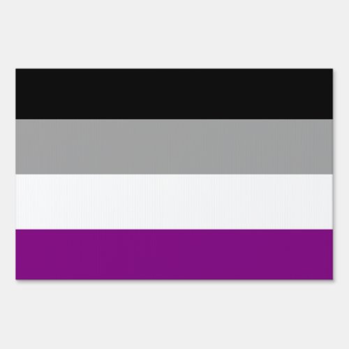Asexual Pride Flag Sign
