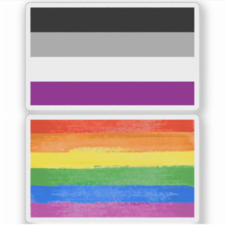 Asexual Pride Flag Sticker