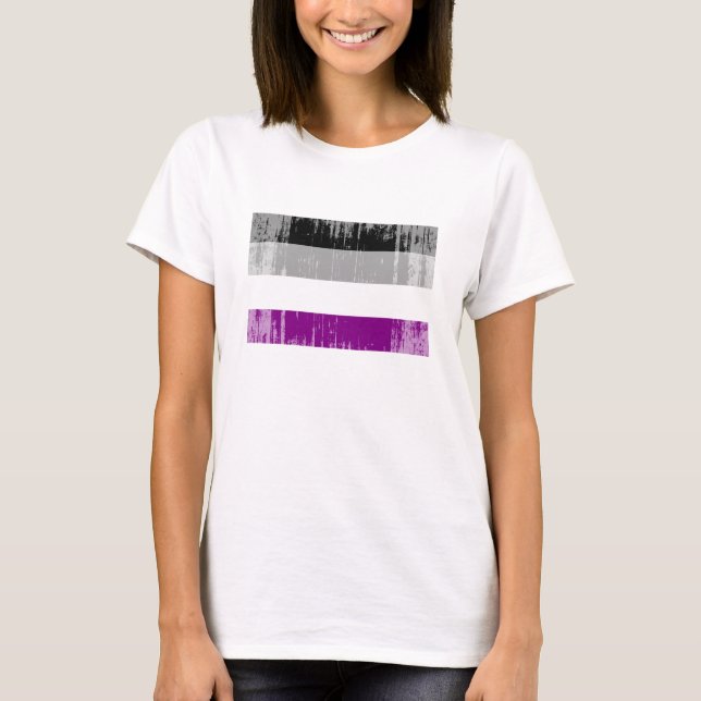 Asexual Pride Flag T-Shirt (Front)