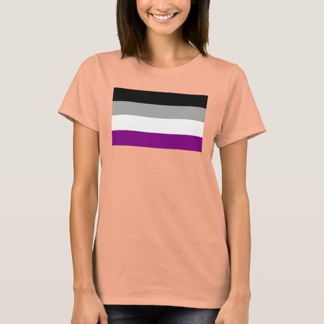Asexual Pride Flag T-Shirt (Front)