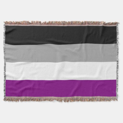 Asexual Pride Flag Throw Blanket