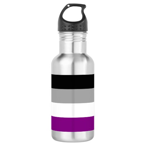 Asexual Pride Flag Water Bottle