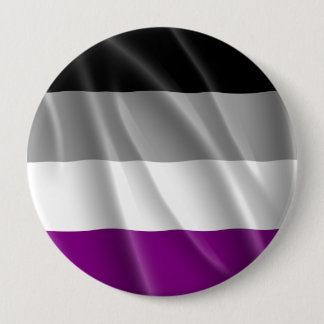 ASEXUAL PRIDE FLAG WAVY DESIGN PINBACK BUTTON