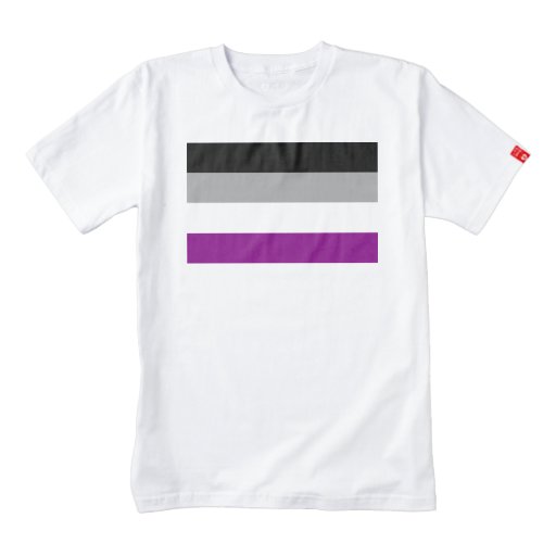 Asexual Pride Flag Zazzle HEART T-Shirt | Zazzle
