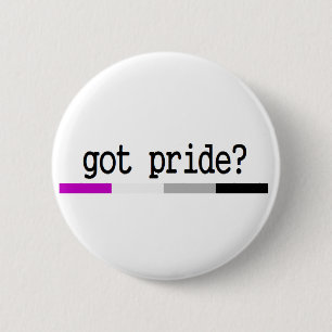 Asexual Pride "Got Pride?" keychain Pinback Button